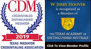 Two different logos for the texas association of distinguished mediators.